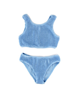 CHANEL BABY BLUE CRINKLE