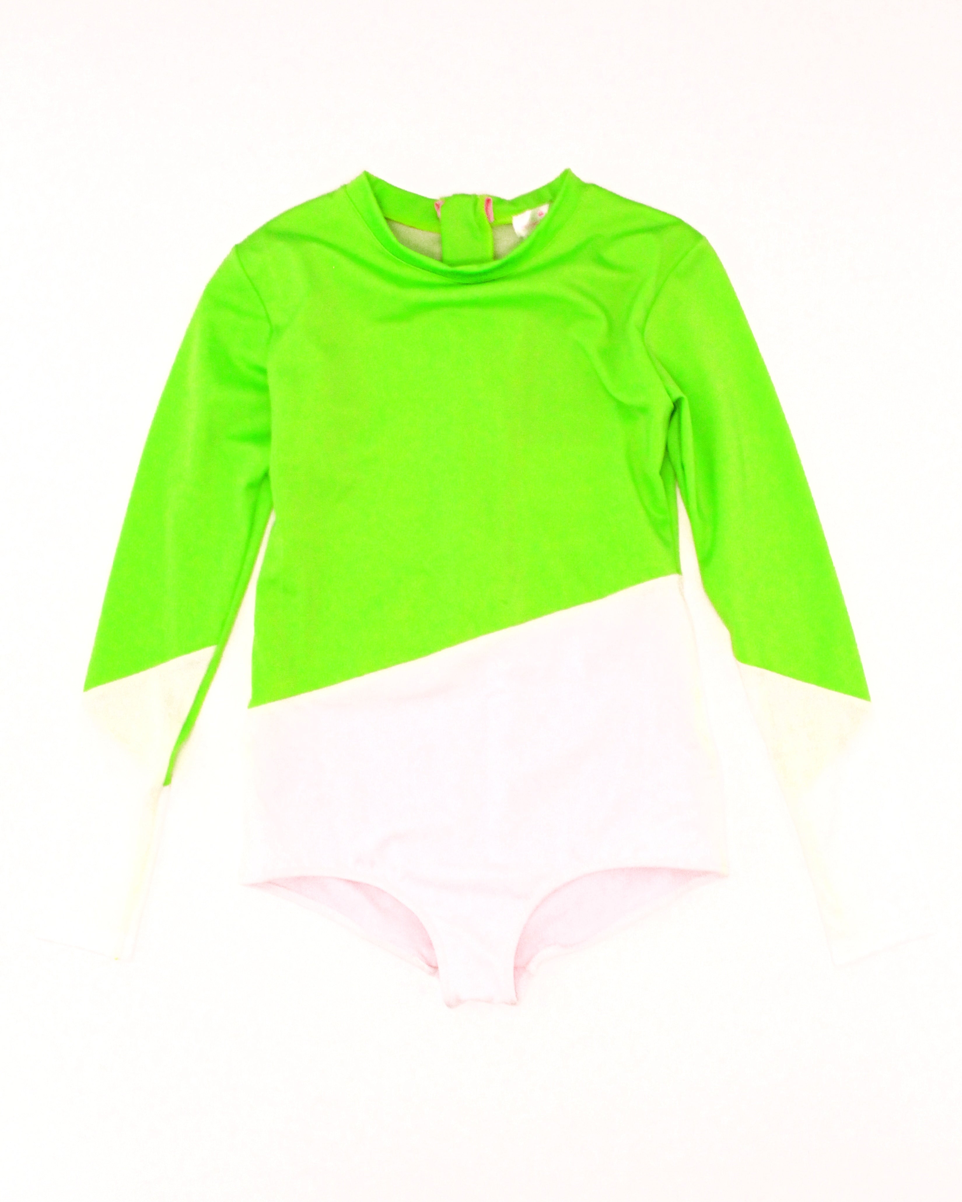 ST BARTH COLOR BLOCK NEON GREEN LIME WHITE