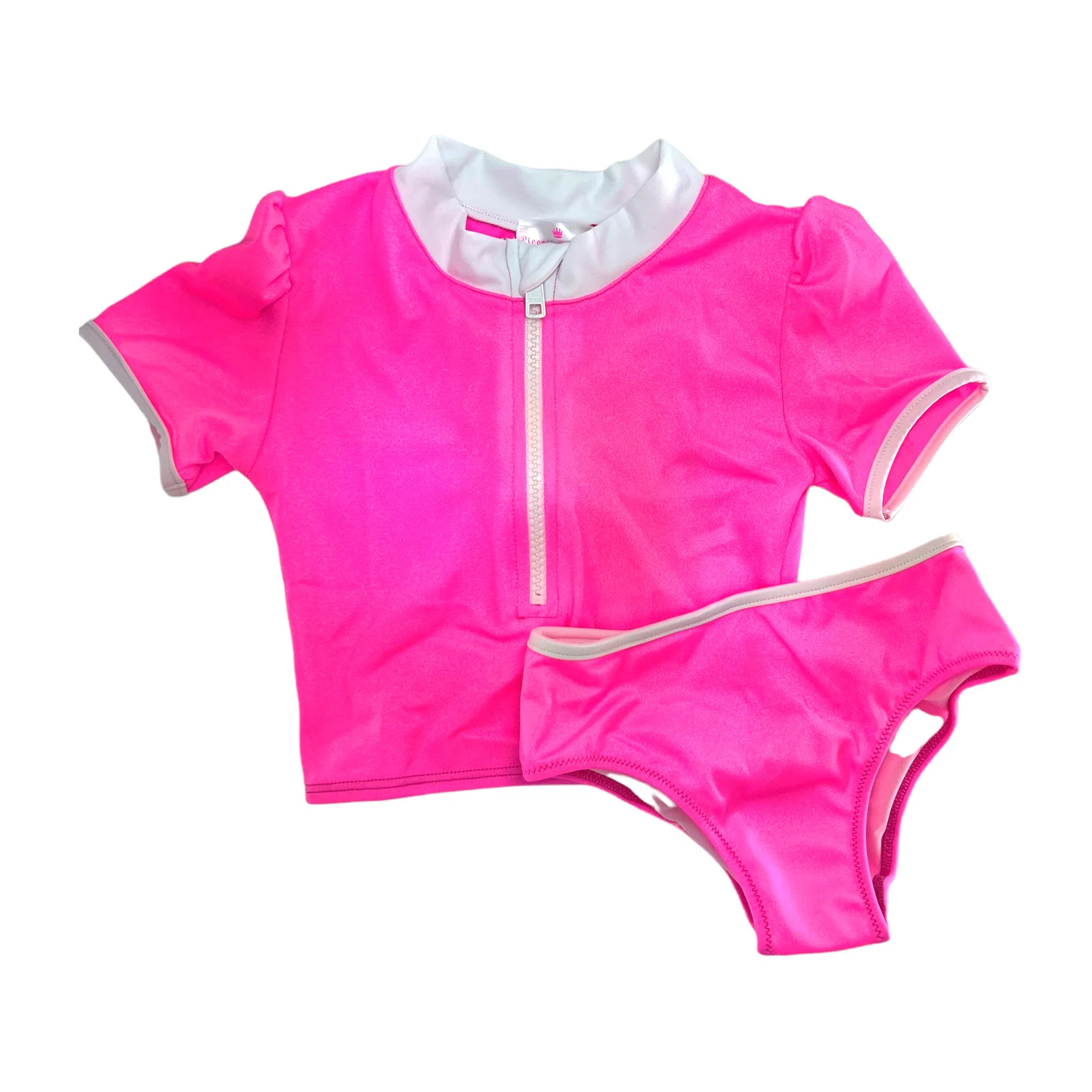 MARTINIQUE HOT PINK RASH GUARD SET