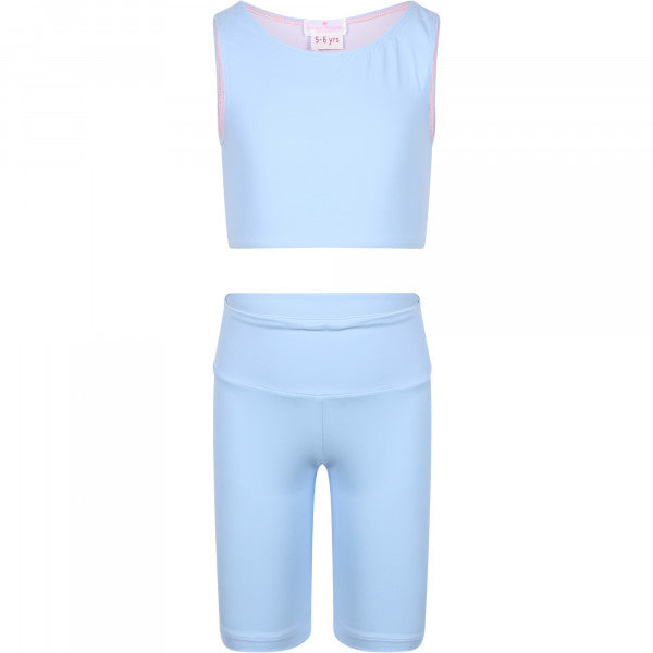 BIKER SHORTS TURQUOISE FISH - Piccoli Principi Swimwear
